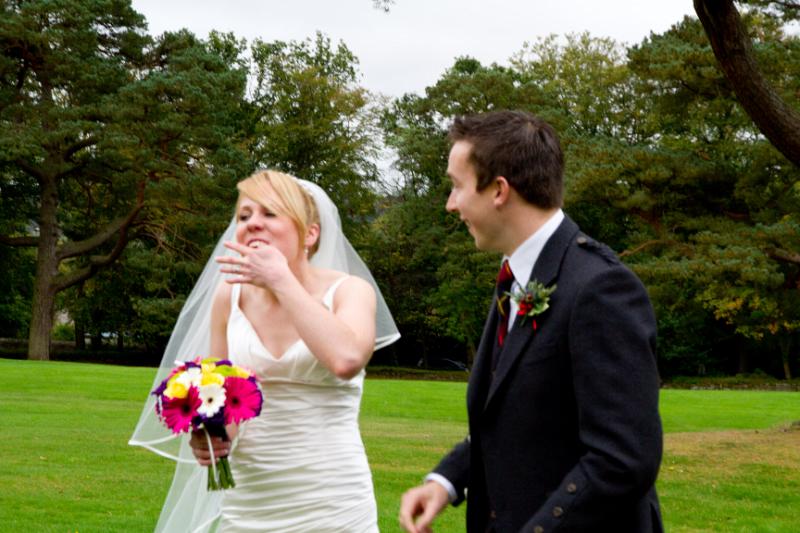 CandJwed-324.jpg - early squitzo moment averted by a little something from Colin's sporan (sweets!)