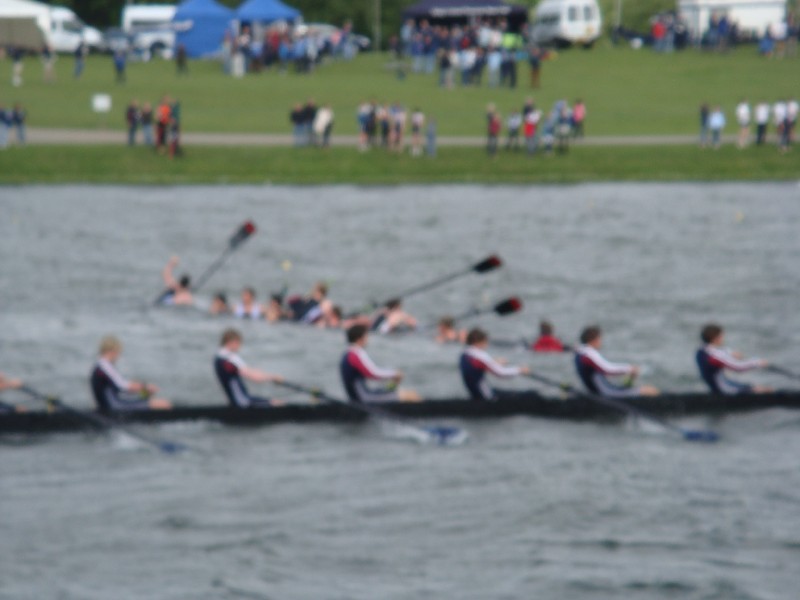 NatSch08-014.jpg - Sorry about the blur (excitement!) but crews were still racing past the sunk boat